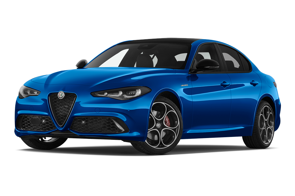 Alfa Romeo Giulia (Baujahr 2023) Veloce 4 Türen seitlich vorne mit Felge