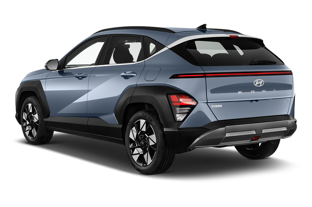 Hyundai Kona Hybrid (Baujahr 2024) Prime 5 Türen seitlich hinten