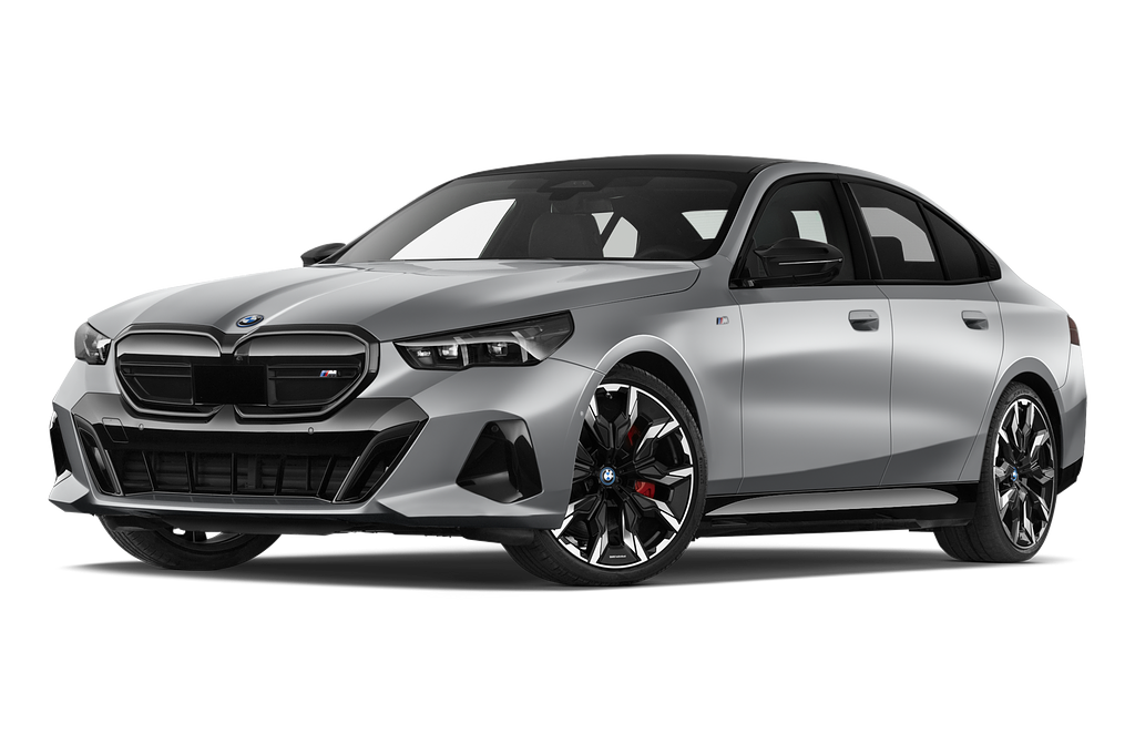 BMW i5 (Baujahr 2024) M60 xDrive 5 Türen seitlich vorne mit Felge
