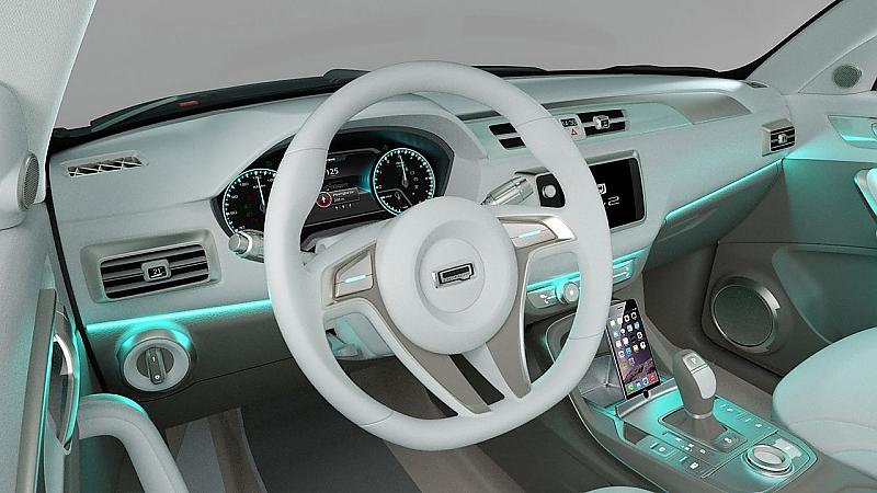 Das Interieur ist in hellen Farben gehalten