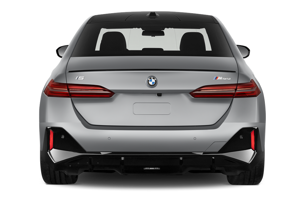 BMW i5 (Baujahr 2024) M60 xDrive 5 Türen Heckansicht