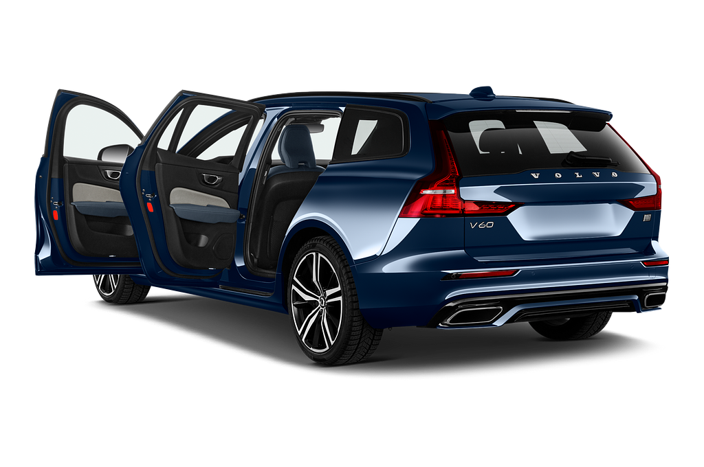 Volvo V60 (Baujahr 2021) R Design 5 Türen Tür geöffnet