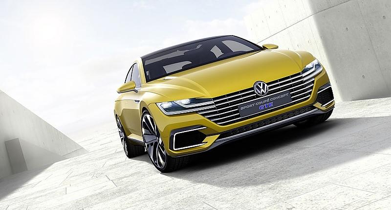 Der VW Sport Coupé Concept GTE ist bis zu 250 km/h schnell.