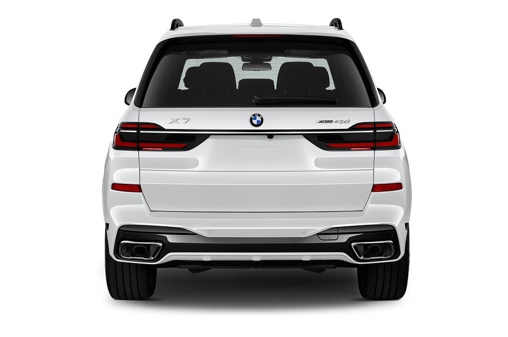 BMW X7 (Baujahr 2023) M Sportpaket 5 Türen Heckansicht