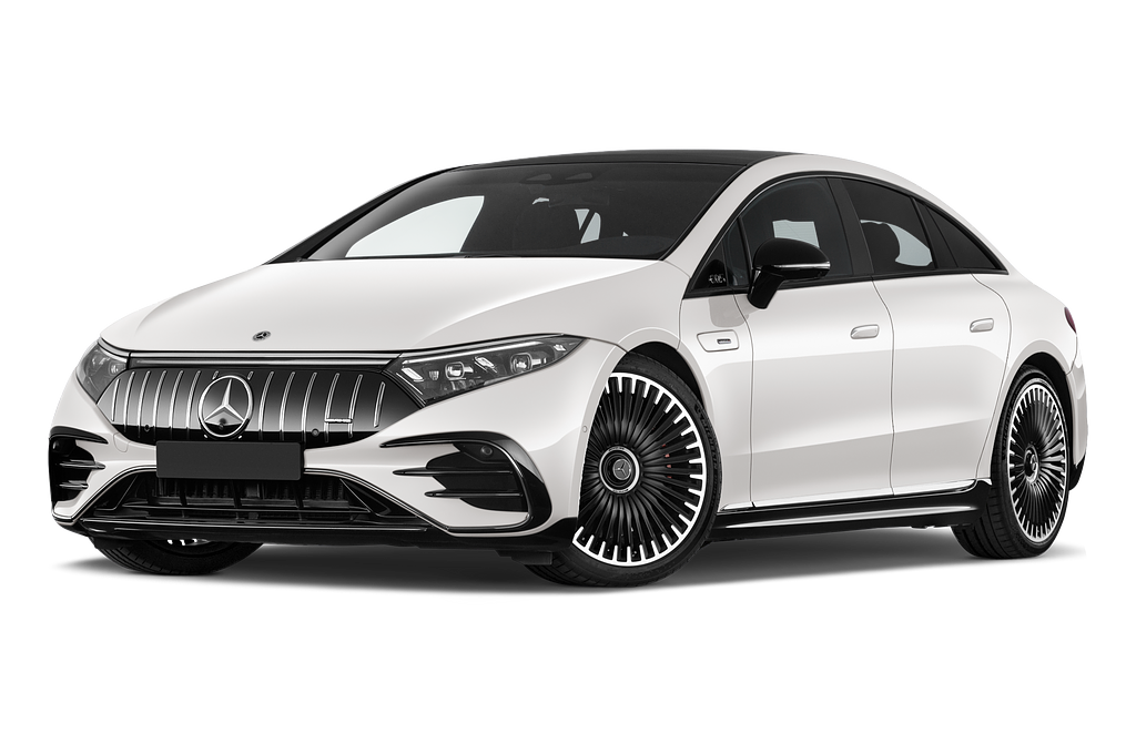 Mercedes EQS (Baujahr 2023) AMG 53 5 Türen seitlich vorne mit Felge