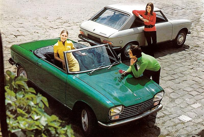 Das Peugeot 204 Cabrio von 1968.