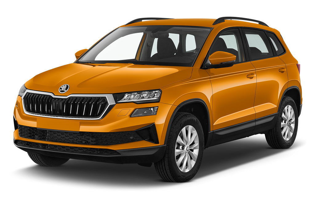Skoda Karoq (Baujahr 2023) Selection 5 Türen seitlich vorne
