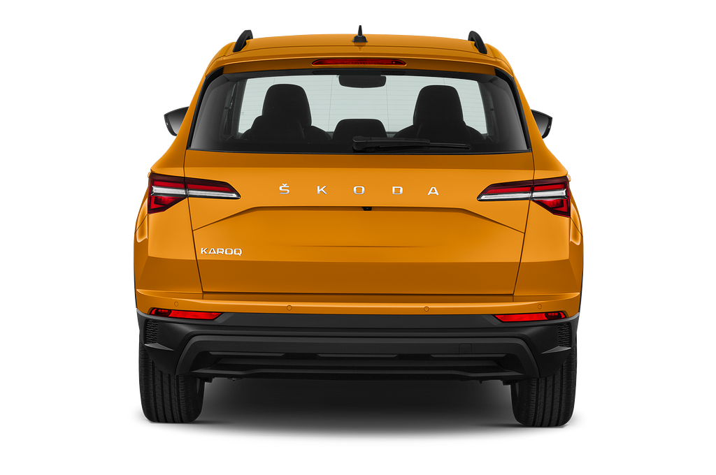 Skoda Karoq (Baujahr 2023) Selection 5 Türen Heckansicht