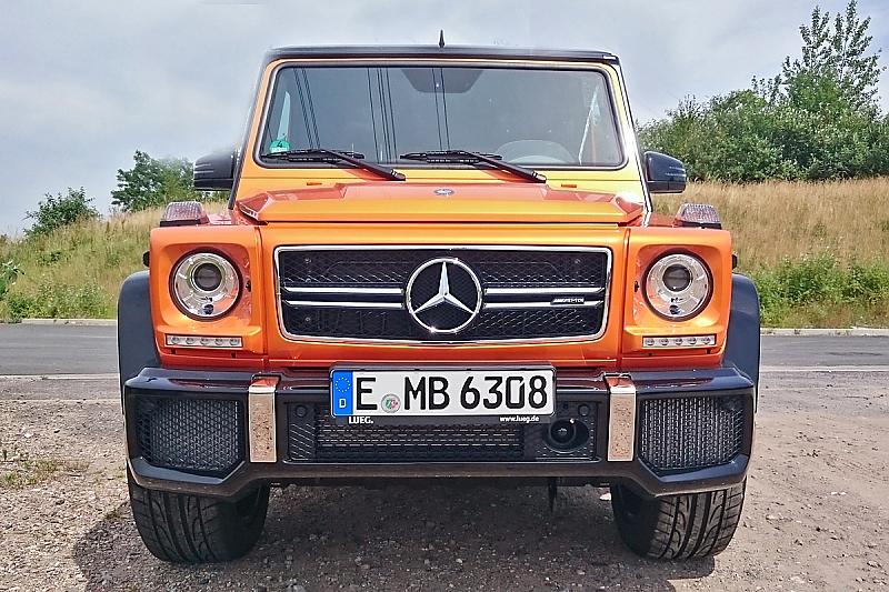 An seiner kantigen Form hat der Mercedes G 63 AMG Crazy Colour nichts verloren.