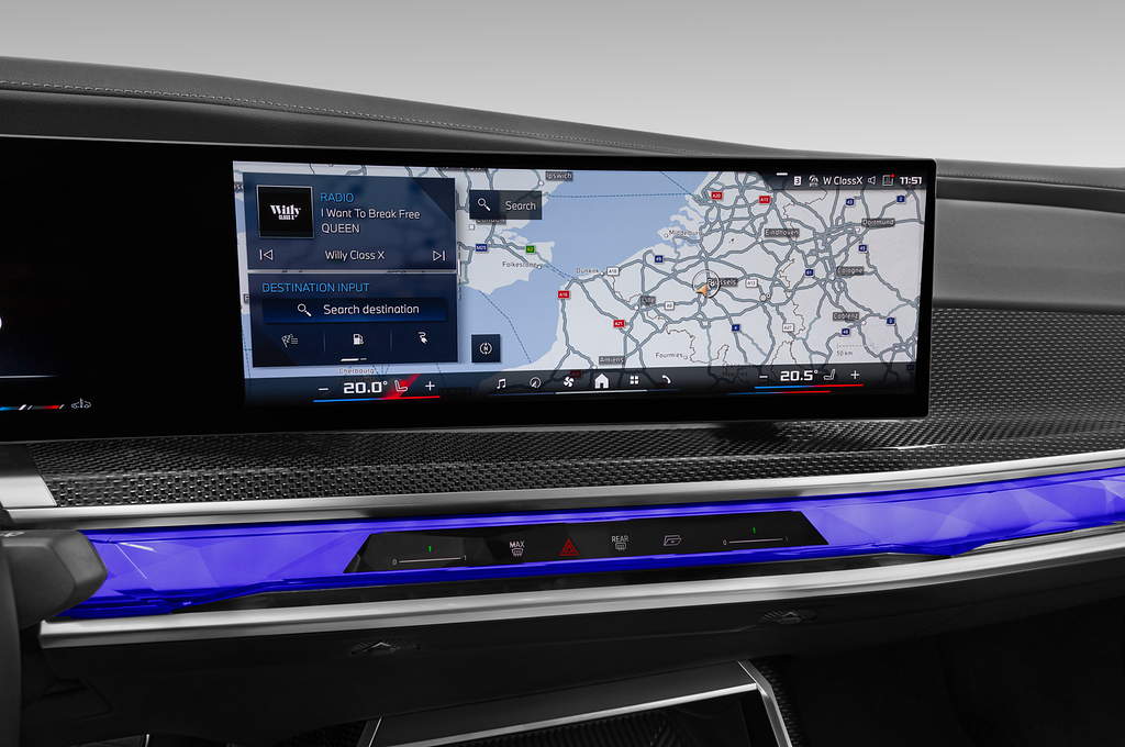 BMW 7 Series Plug-in Hybrid (Baujahr 2024) M760e xDrive 4 Türen Mittelkonsole