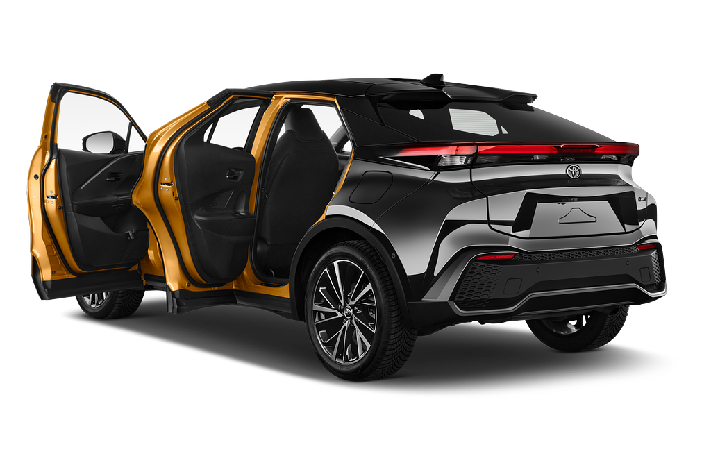 Toyota C-HR Hybrid (Baujahr 2024) Lounge Premiere 5 Türen Tür geöffnet