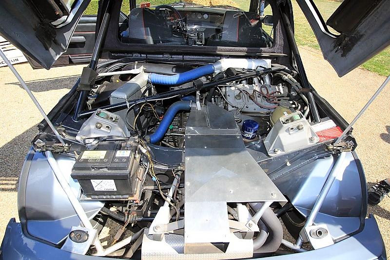 Der 1,8 Liter Turbomotor des Peugeot 205 Turbo 16.