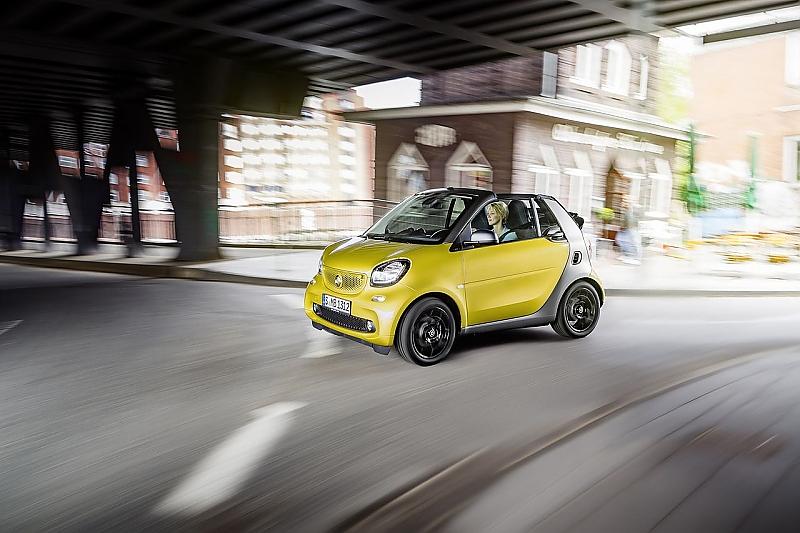 Das Smart Fortwo Cabrio hat einen sehr kleinen Wendekreis