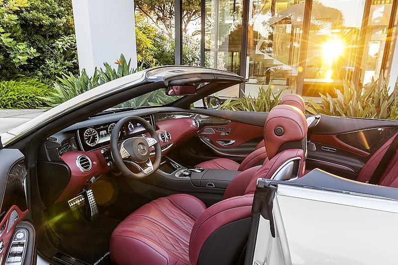 Der Innenraum des Mercedes S Klasse Cabrio 2016