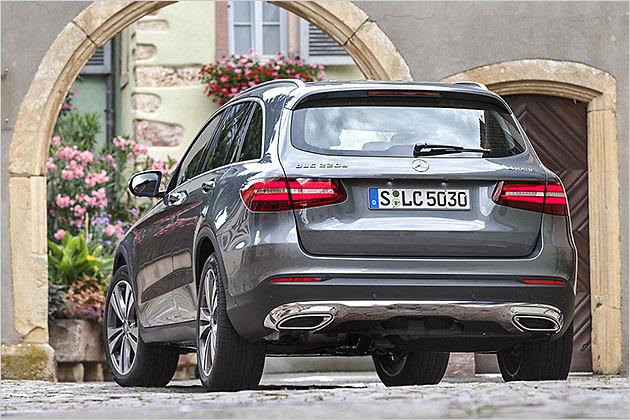 Speziell das hintere Drittel des GLC erinnert an das T-Modell der C-Klasse