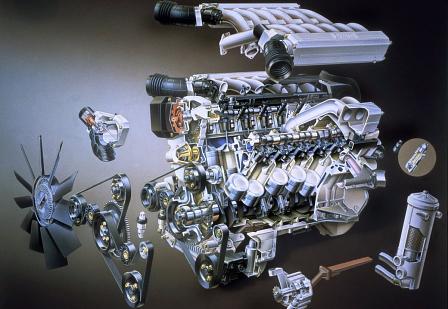 Zwöfzylinder des BMW 750i / E32 ab 1987