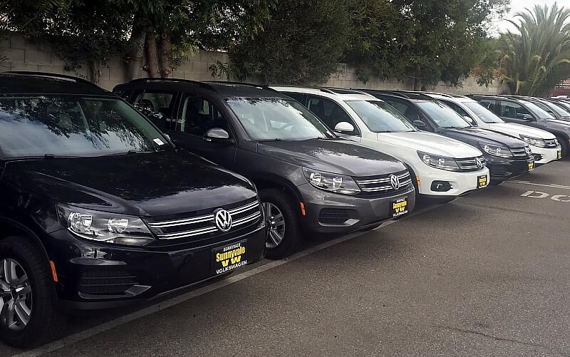 Volkswagen Händler im Silicon Valley Herbst 2015 - der Tiguan läuft unverändert gut