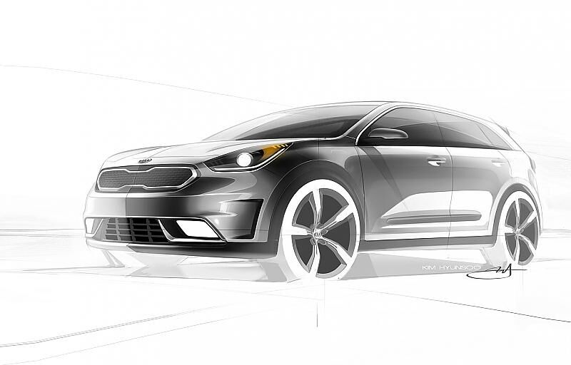 Kia Niro 2016 Skizze
