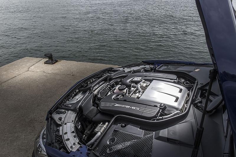 Das V8-Kraftwerk des Mercedes AMG C 63 S Coupé