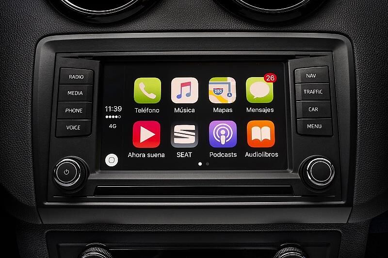 In das Multimedia System des Seat Ibiza Cupra lassen sich alle gängigen Smartphones verlinken