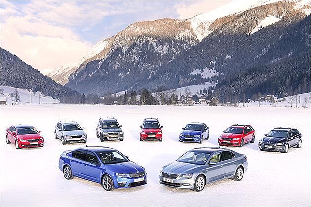 Neben den Modellen Octavia und Superb ist auch der Yeti ein Teil der 4x4-Familie bei koda