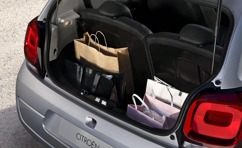Der Kofferraum des Citroen C1 ist winzig