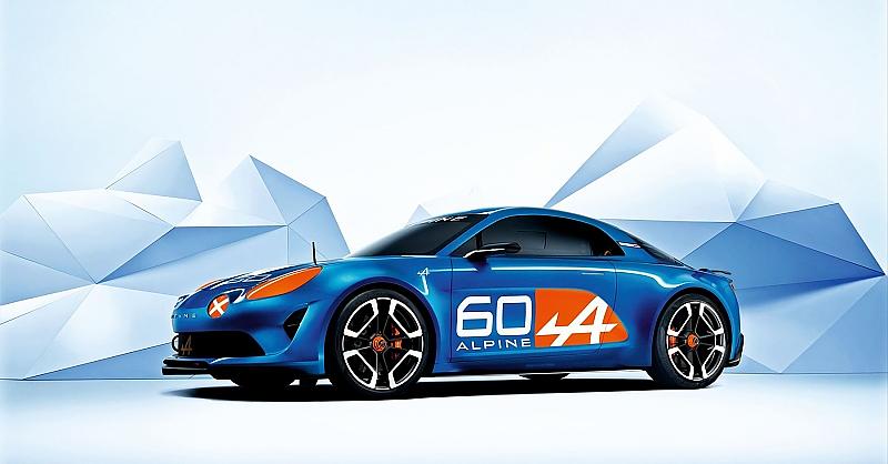 Dahin geht die Richtung bei Alpine: Der Celebration Showcar mit Mittelmotor wurde 2015 in Le Mans vorgestellt
