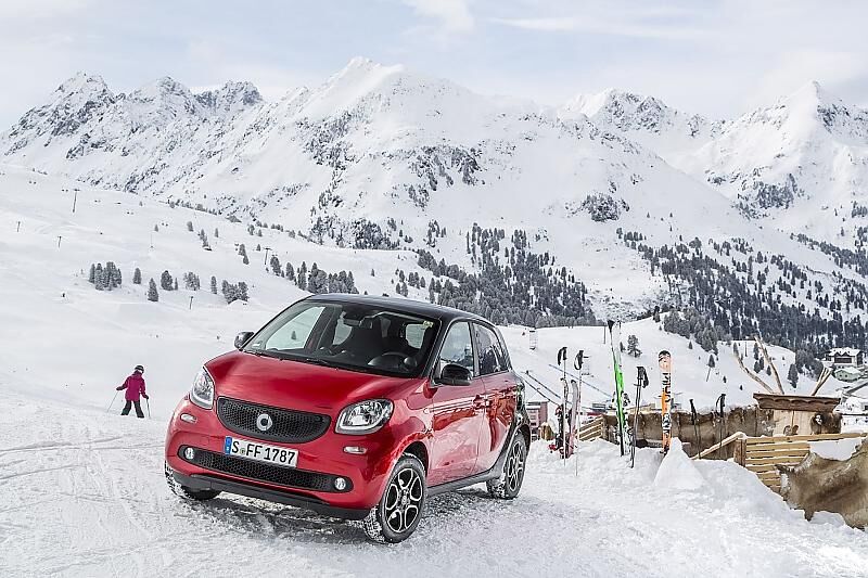 Der Berg ruft und der Smart Forfour folgt