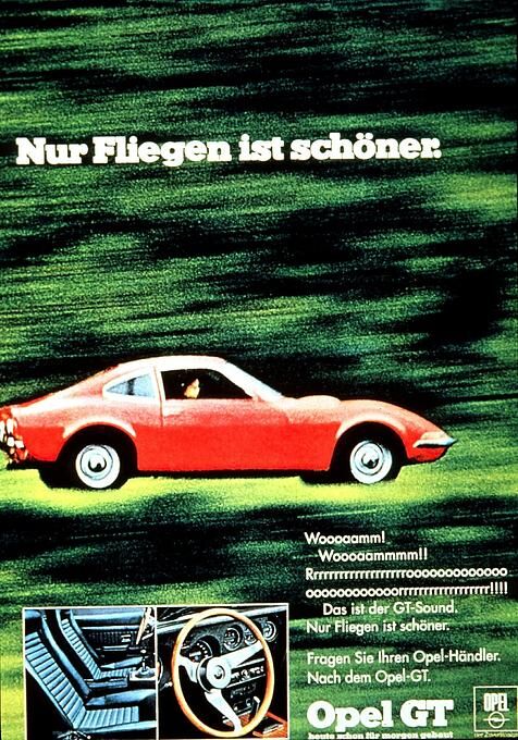 1968 Opel GT Werbung