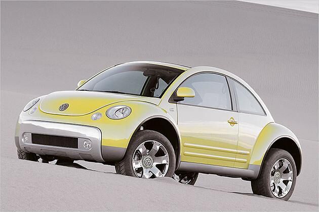 Bereits im Jahr 2000 präsentierte VW ein Dune-Konzept auf Basis des New Beetle