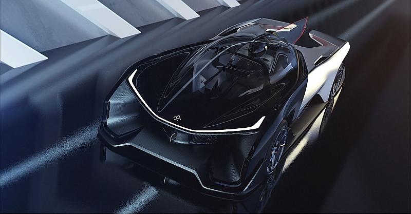 Der Faraday Future FFZero01 Concept hat über 1.000 PS
