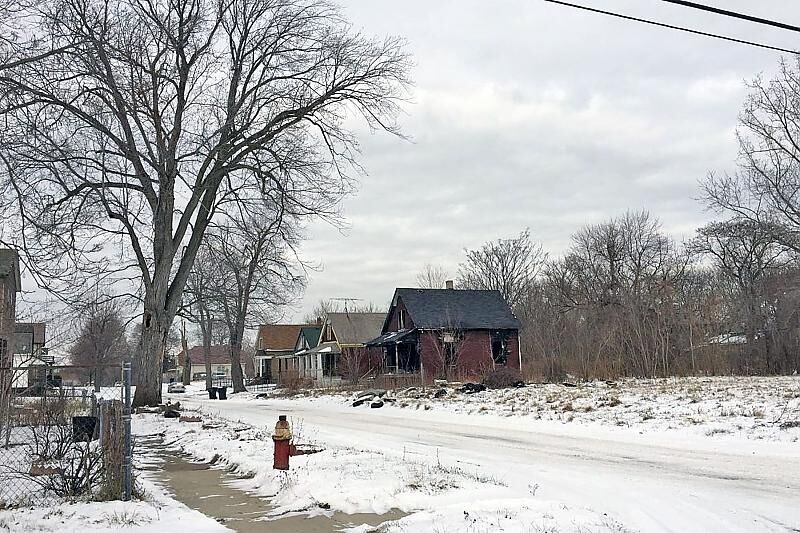 Der Winter kann sehr hart sein in Detroit.