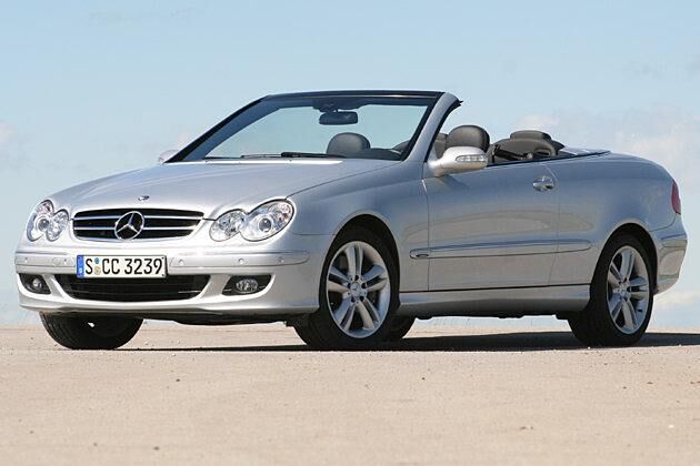 Unauffällig und dennoch elegant: Die schlichte Karosserie des CLK-Cabrios