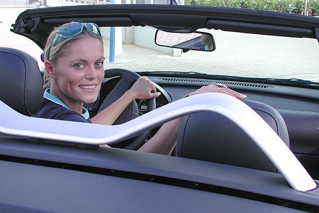 Katja bleibt der Marke Opel treu: Zurzeit fährt sie einen Signum 2.2 DTI