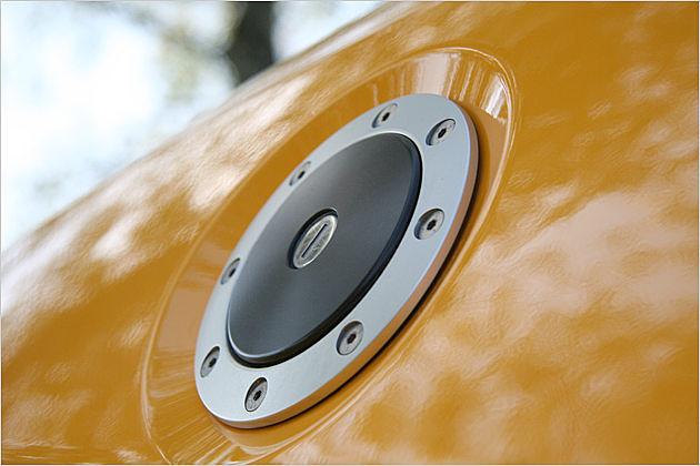 Schickes Detail: Der Tankdeckel der Elise