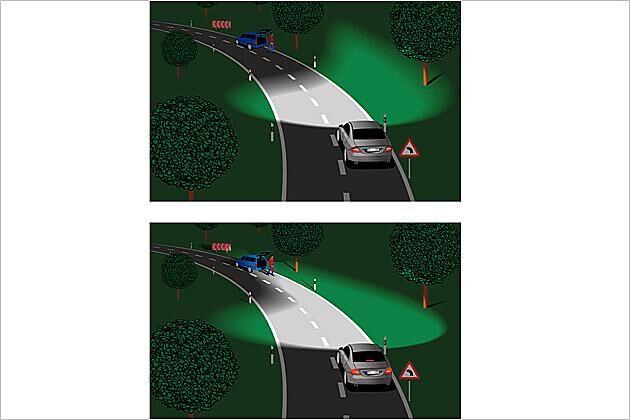 Diese Option erhöht die Sicherheit bei Nachtfahrten