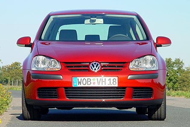 Zum Vergleich: Die Front des VW Golf