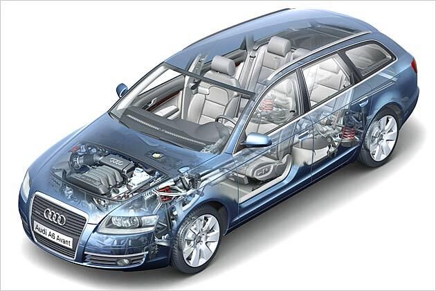 Der Röntgenblick auf den neuen Audi A6 Avant