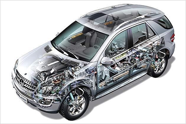 Der Röntgenblick auf die neue Mercedes M-Klasse