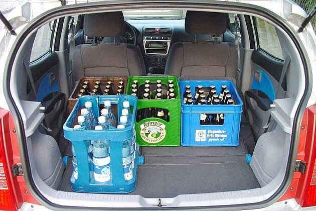 Bis zu 868 Liter passen in den Picanto  genug für den Alltag
