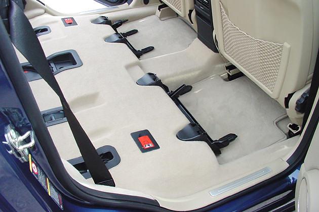 Easy-Vario-System: Der Fond nach Ausbau der Sitze
