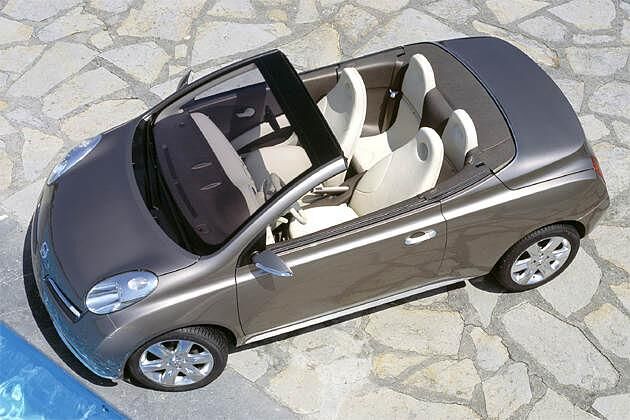 Auch Nissan bringt mit dem Micra C+C ein Cabrio mit Metallklappdach