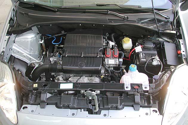 Kein Wunder in Sachen Vortrieb: Der 1,4-Liter-Benziner mit 77 PS