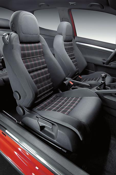 Ohne geht es nicht: Karo-Sitze beim VW Golf 5 GTI