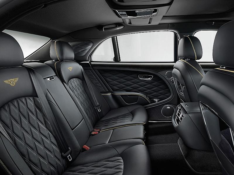 Der Fondbereich des Bentley Mulsanne Speed.