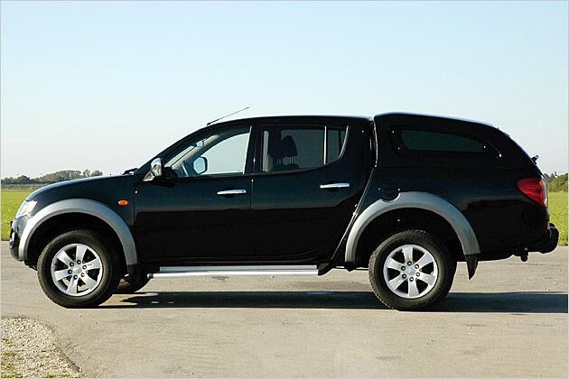 Das Hardtop verunstaltet den L200 jedoch