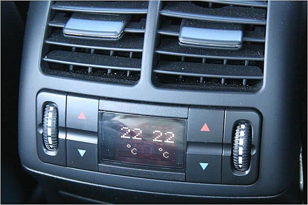 Die Passagiere können die Temperatur im Fond selbst regeln