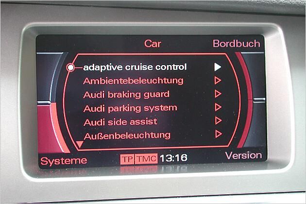 Die verschiedenen Technik-Features werden bequem via Display eingestellt