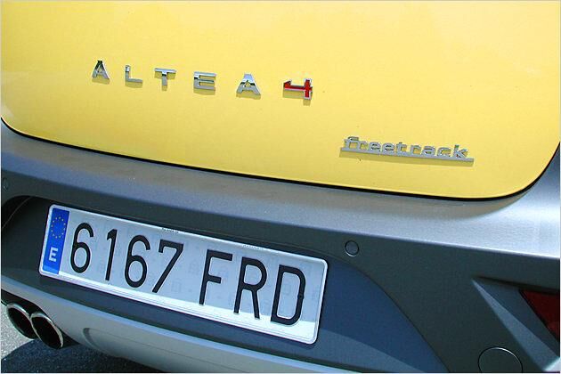 Altea 4: So sieht das Allradzeichen am Freetrack aus