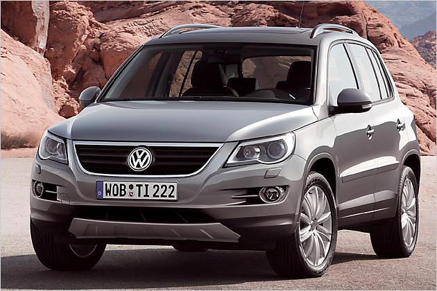 Was ist hier anders? Die Front: Hier zeigen wir die 28-Grad-Version des Tiguan "Track & Field"